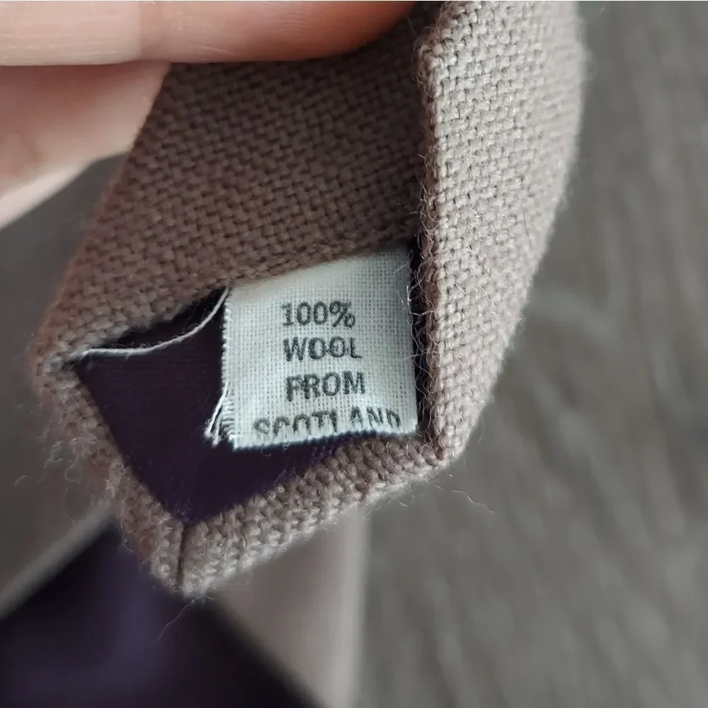Cambridge Collection Brown Wool Tie